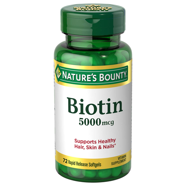 Nature’s Bounty Biotin 5000mcg 72 Softgels