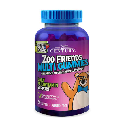 21st Century Zoo Friends Multi Gummies Fruit 60 Count