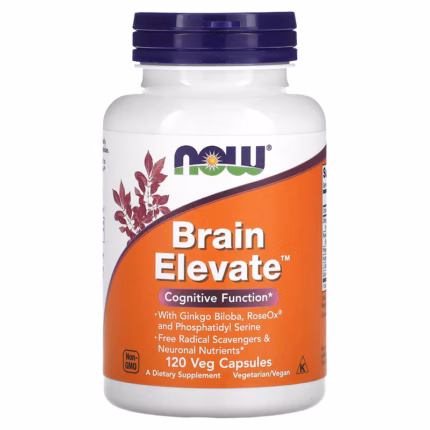 NOW Foods Brain Elevate 120 Veg Capsules