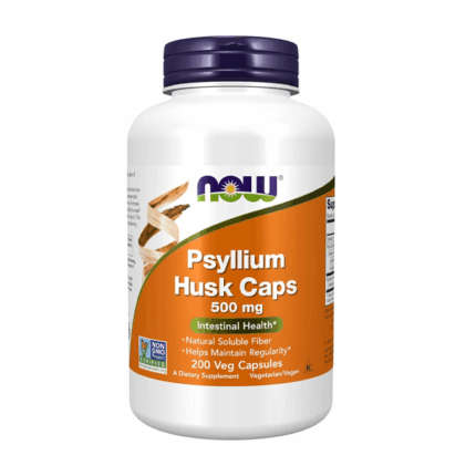 NOW Foods Psyllium Husk Caps 500mg 200 Veg Capsules