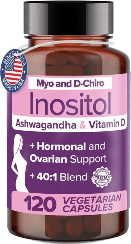 Intimate Rose Myo-Inositol & D-Chiro Inositol Supplement 120 Vegetarian Capsules