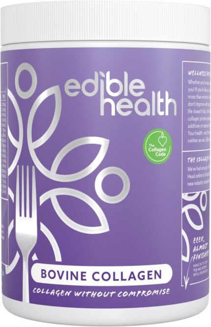 Edible Health Hydrolysed Bovine Collagen Powder 400g UK