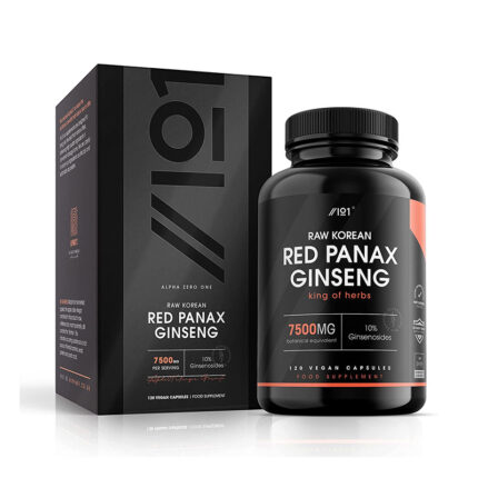 ALPHA01 Panax Ginseng Extract 7500Mg  High Strength Korean Red Ginseng  Rich in Ginsen