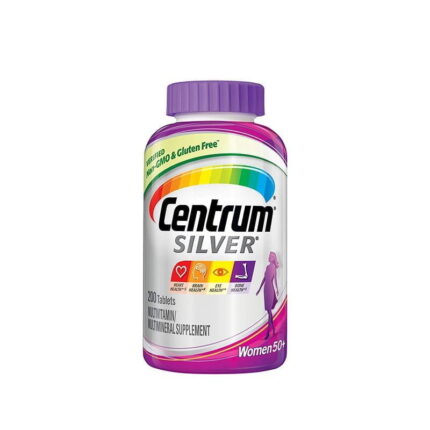 Centrum Silver Multivitamins for Women Over 50, Multimineral Supplement 200 Tablets