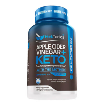 Herb Tonics APPLE CIDER VINEGAR + KETO 240 Vegetarian Capsules