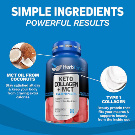 Herb Tonics KETO COLLAGEN + MCT 60 GUMMIES