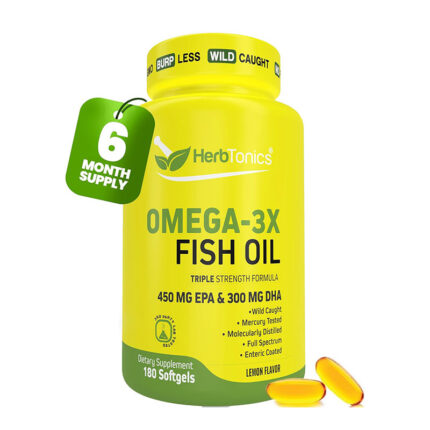 HerbTonics OMEGA-3X FISH OIL 180 softgels