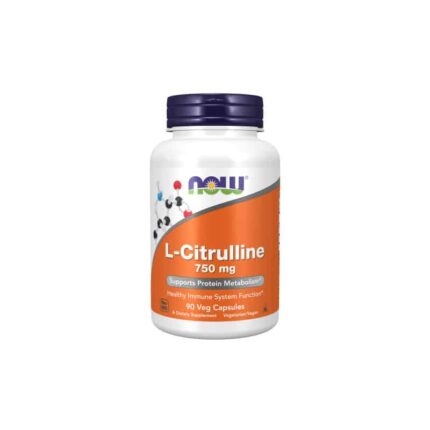 NOW Foods L-Citrulline 750 mg 90 Veg Capsules