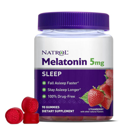 Natrol Melatonin 5mg Sleep Aid Gummies  Strawberry  90ct