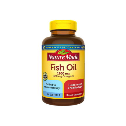 Nature Made Fish Oil 1200mg with 360 mg Omega-3  100 Softgels
