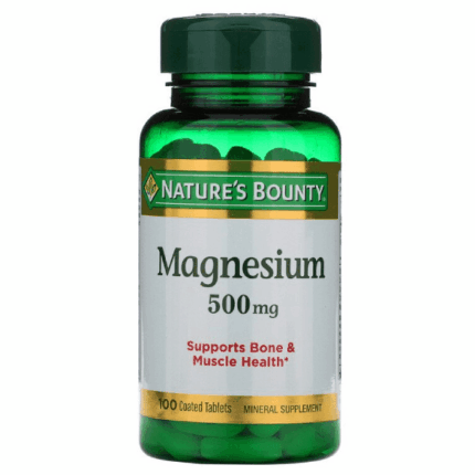 Nature’s Bounty Magnesium 500 mg 100 Coated Tablets
