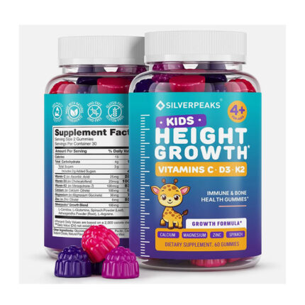 SILVERPEAKS Kids Height Growth  60 Gummies