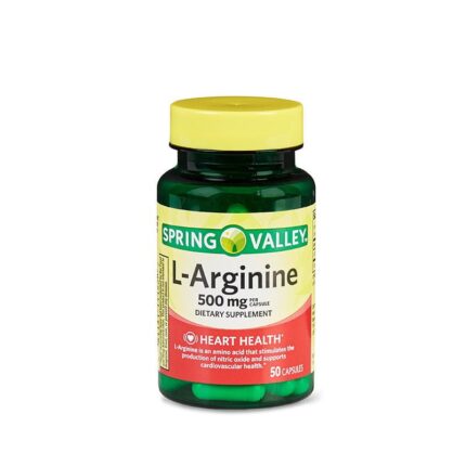 Spring Valley L-Arginine 500mg 50 Capsules