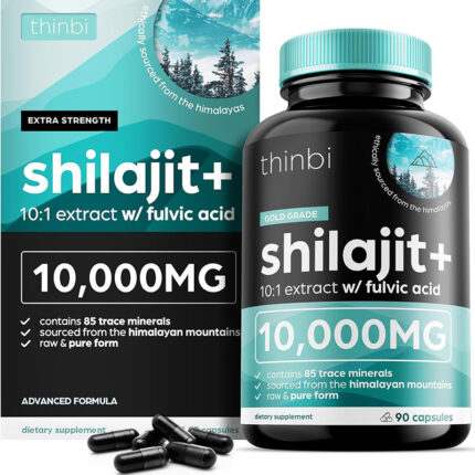 Thinbi Gold Grade Shilajit+ 10000mg 90 Capsules