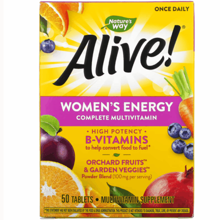 Nature’s Way, Alive! Women’s Energy Complete Multivitamin 50 Tablets