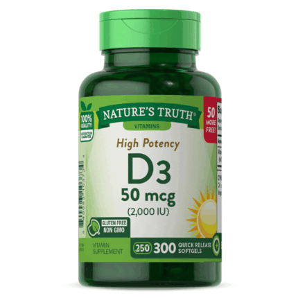Nature’s Truth Vitamin D3 2000 IU 300 Softgels