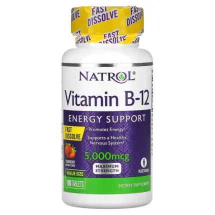 Natrol Vitamin B-12 Maximum Strength 5000mcg 100 Tablets