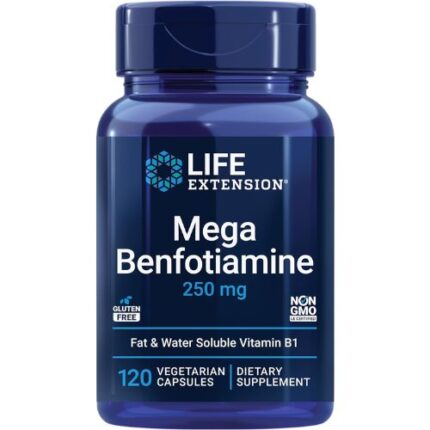 Life Extension Mega Benfotiamine 250 mg 120 Vegetarian Capsules