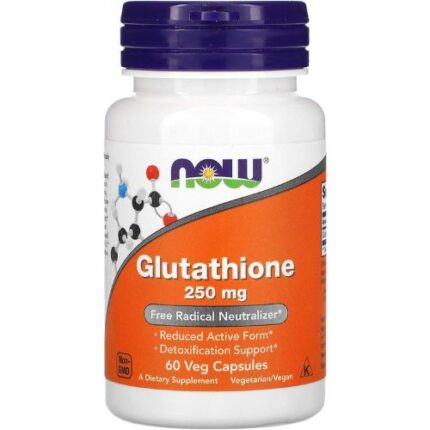 NOW Foods, Glutathione 250 mg 60 Capsules
