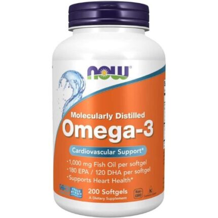 NOW Foods, Omega 3 Fish Oil 1000 mg 200 Softgels