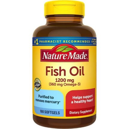 Nature Made, Fish Oil, Omega-3, 1200mg, 200 Softgels