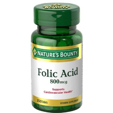 Nature’s Bounty, Folic Acid 800 mcg 250 Tablets