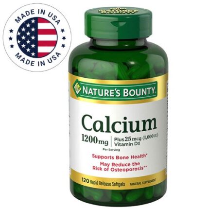 Nature’s Bounty Calcium 1200 mg With Vitamin D3 120 Softgels