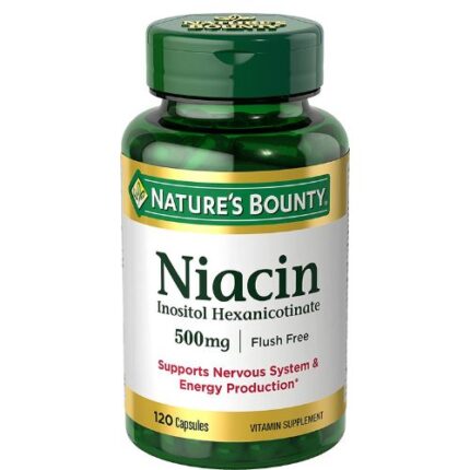 Nature’s Bounty, Niacin 500 mg 120 Capsules