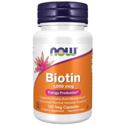Now Foods Biotin 1000 mcg 100 Capsules