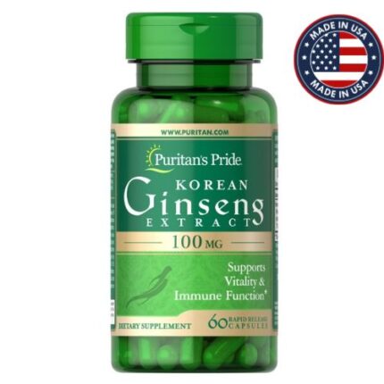 Puritan’s Pride Korean Ginseng Extract 60 Capsules