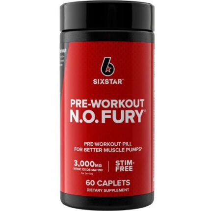 Six Star N.O Fury Pre Workout 60 Tablets