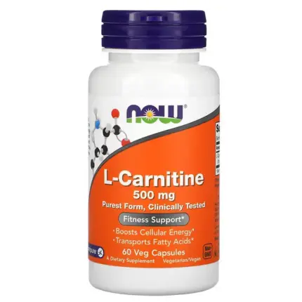 NOW Foods L-Carnitine 500mg 60 Capsules