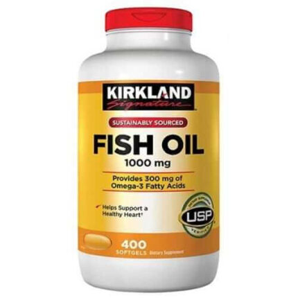 Kirkland Signature, Fish Oil 1,000mg, Omega-3 400 Capsules
