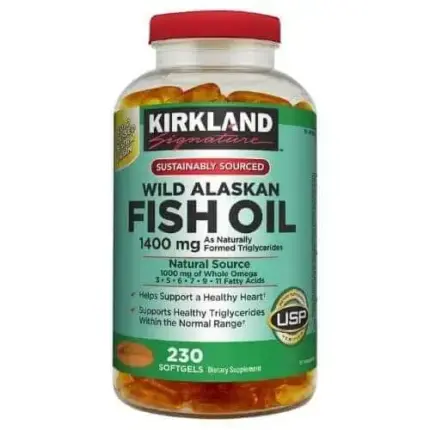 kirkland, Wild Alaskan, Fish Oil 1400 mg 230 Capsule