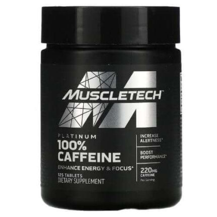 Muscletech, Platinum Caffeine, 220 mg, 125 Tablets