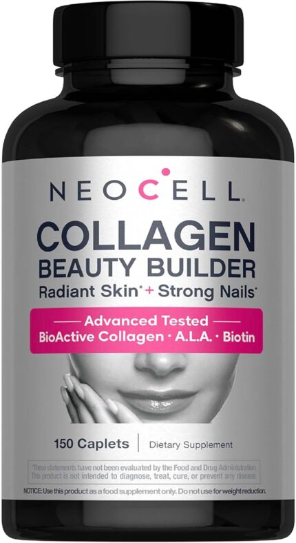 NeoCell Collagen Beauty Builder With Hyaluronic Acid and Biotin, Skin, Hair and Nails Supplement, Includes Antioxidants 150 Tablet