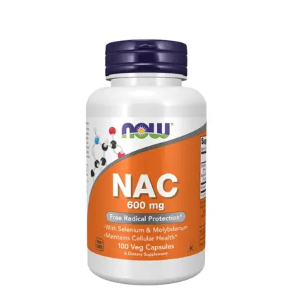NOW Supplements NAC N-Acetyl Cysteine 600mg 100 Capsules