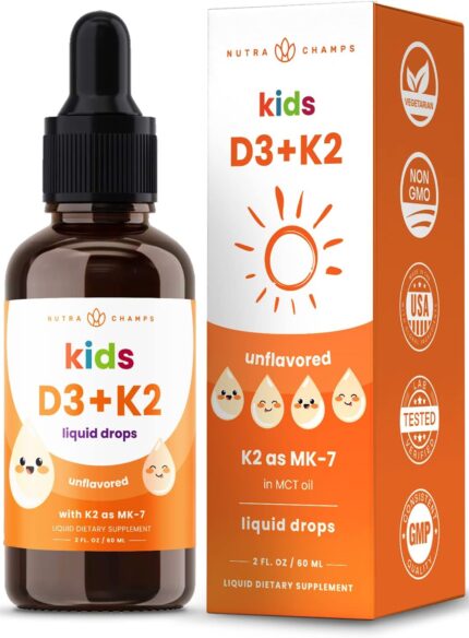 vitamin supplements BD || NutraChamps Kids D3 + K2 Drops 60ml