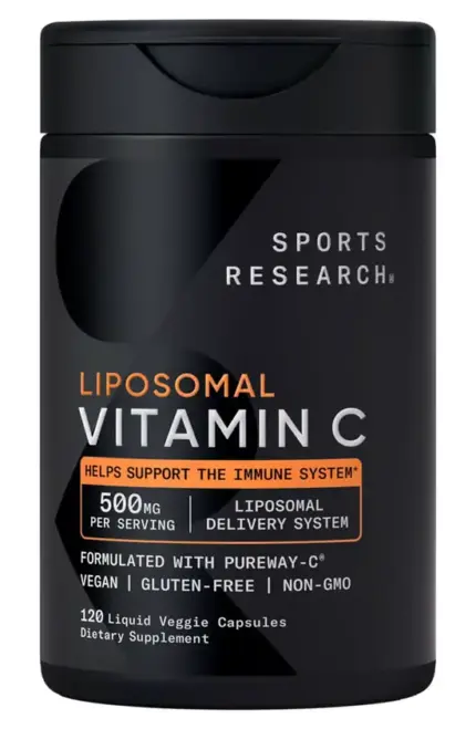 vitamin C tablets BD || Sports Research Liposomal 500mg 120ct