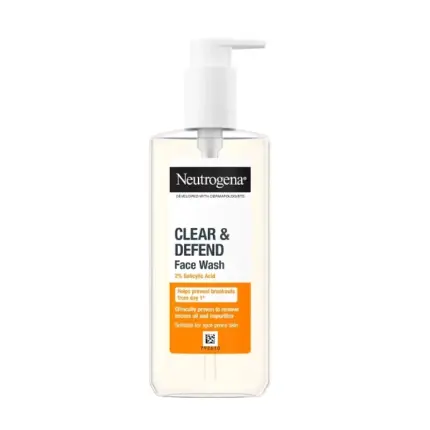 Neutrogena Clear & Defend 2% Salicylic Acid Face Wash 200ml