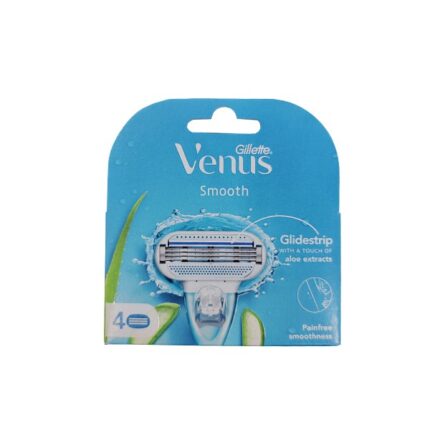 Gillette Venus Smooth Glidestrip Aloe Vera Extracts-4 pcs