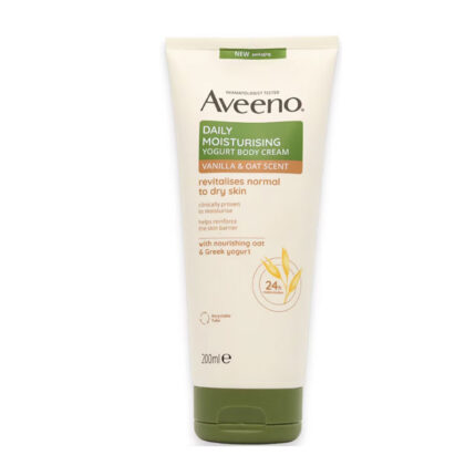 Aveeno Daily Moisturising Yogurt Body Cream Vanilla & Oat Scent 200ml