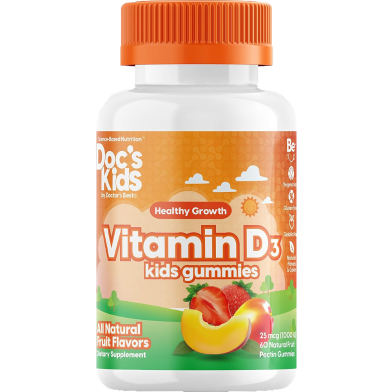 Doctor’s Best Doc’s Kids Vitamin D3 Gummies is a children’s dietary supplement designed to deliver daily Vitamin D3 (cholecalciferol) in a tasty gummy form that kids enjoy. Vitamin D3 is often called the “sunshine vitamin” because our skin produces it when exposed to sunlight, and it plays a central role in children’s growth and health.