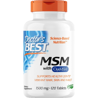 Non-GMO MSM tablets || Doctor’s Best MSM With OptiMSM