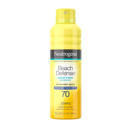 Neutrogena Beach Defense Water + Sun Protection Sunscreen Spray Broad Spectrum SPF 70 184g