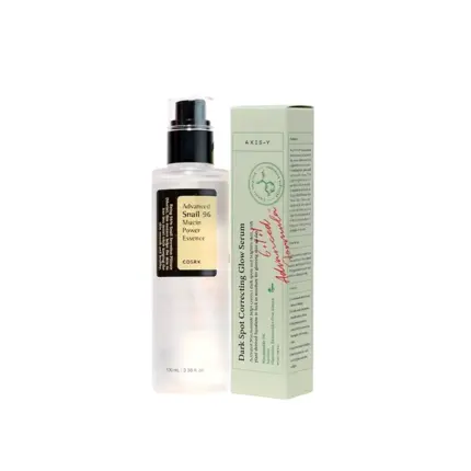 Cosrx Advance Snail 96 Mucin Power Essence And Axis-Y Dark Spot Correcting Glow Serum Combo