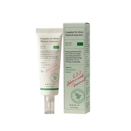 Axis-Y Complete No-Stress Physical Sunscreen SPF50 50ml