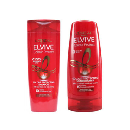 LOreal Paris Elvive Colour Protect Caring Shampoo 400ml & Conditioner-200ml Combo