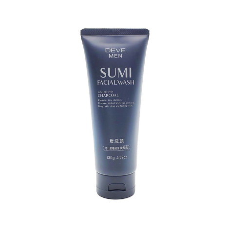 Deve Men Sumi Charcoal Facial Wash 130g for deep pore cleansing