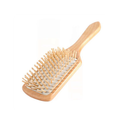 Cecilia Paddle Wood Brush for hair detangling and scalp massage